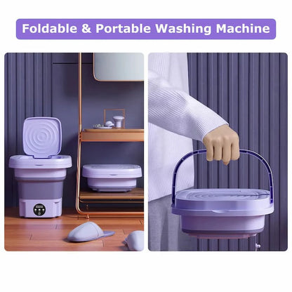 Mini Folding Washing Machine & Dryer (Allow to Open Parcel)