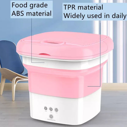 Mini Folding Washing Machine & Dryer (Allow to Open Parcel)