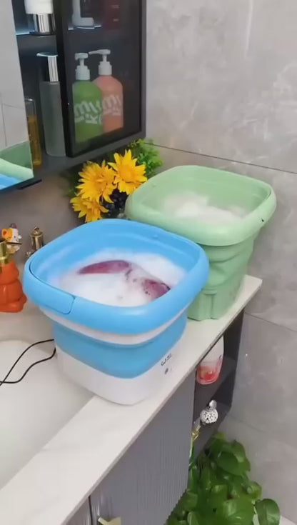 Mini Folding Washing Machine & Dryer (Allow to Open Parcel)